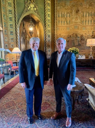 Former President Donald Trump met with House Minority Leader Kevin McCarthy