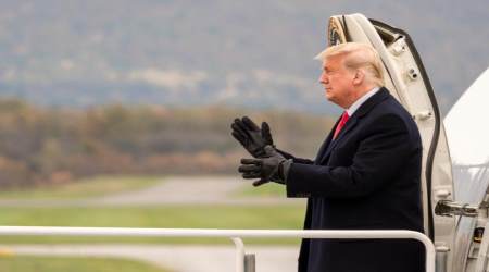 Trump on Air Force One