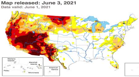 US Drought map