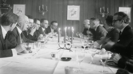 The first formal meeting of the International Una Voce Federation in Zurich in 1967, where Dr Erich Vermehren de Saventhem was elected founding President.