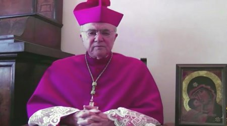 Archbishop Carlo Maria Viganò addresses the Venice Document conference