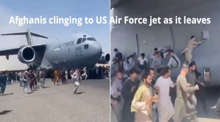 Afghanis try to flee