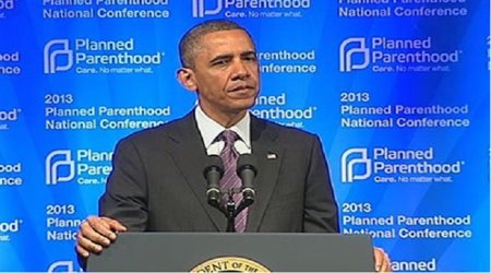 Obama speaks at Planned Parenthood function