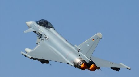 German Typhoon fighter jet