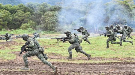 Taiwan military training exercise