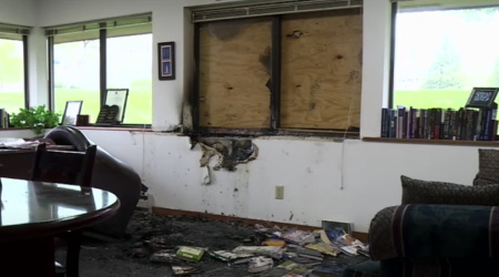 Wisconsin Family Action arson and vandalism