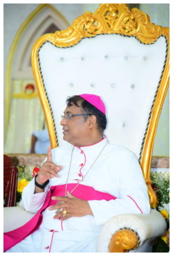 Bp. William on his throne