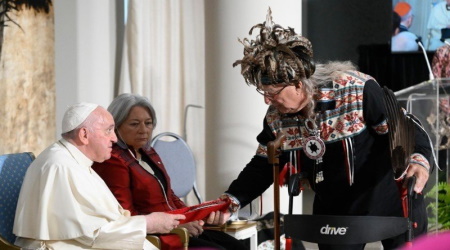 Francis and indigenous elder
