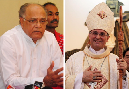 Justice Saldanha and Nuncio Girelli