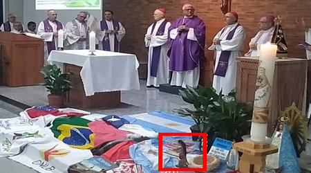 Pagan item in Catholic Church
