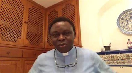 Father Apollinaire Cibaka Cikongo, rector of the University of Mbujimayi in the Democratic Republic of the Congo (DRC)