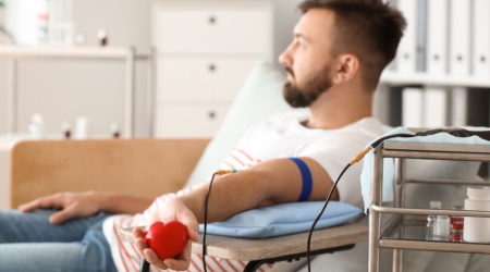 giving blood