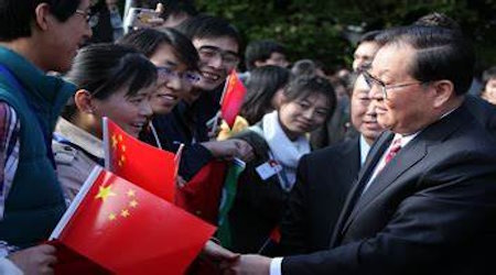 Li Changchun, a standing member of the Politburo who came up with the idea of establishing Confucius Institutes abroad
