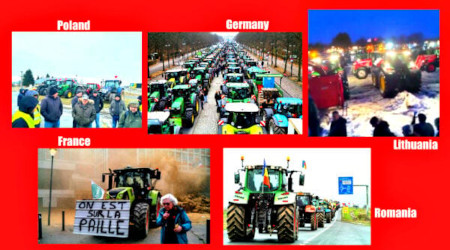 farmer protests around europe