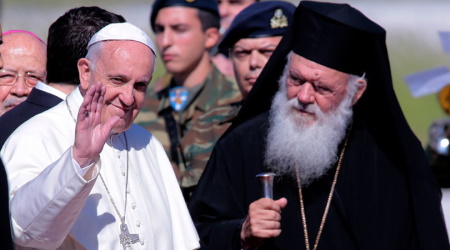 Francis in Lesbos
