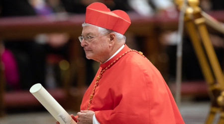Cardinal Gianfranco Ghirlanda SJ, on the day he was made cardinal, during the August 2022 consistory.