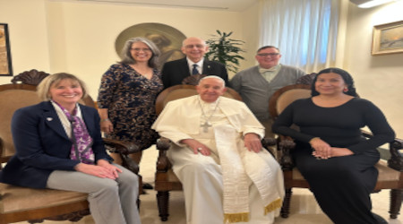 Pope Francis and members of the problematic New Ways ministry
