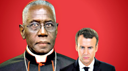 Cardinal Sarah and Macron
