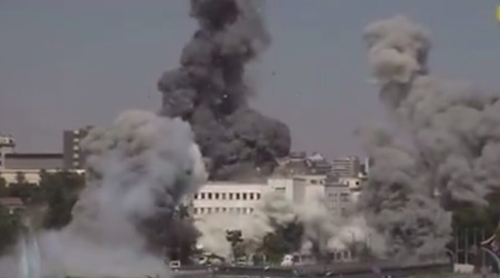Israel Lauches 160 Aerial Attacks In Syria, Including Against Military Headquarters In Damascus