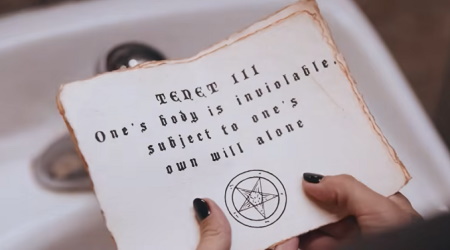 Satanic Temple Video Shows Woman Doing Abortion Ritual in Hobby Lobby Bathroom Satanic Temple Video Shows Woman Doing Abortion Ritual in Hobby Lobby Bathroom