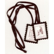 Blessed Brown Scapular - 100% Wool